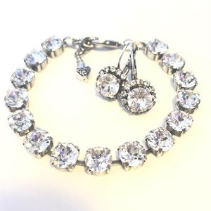 Swarovski Crystal Elements 8mm bracelet earrings